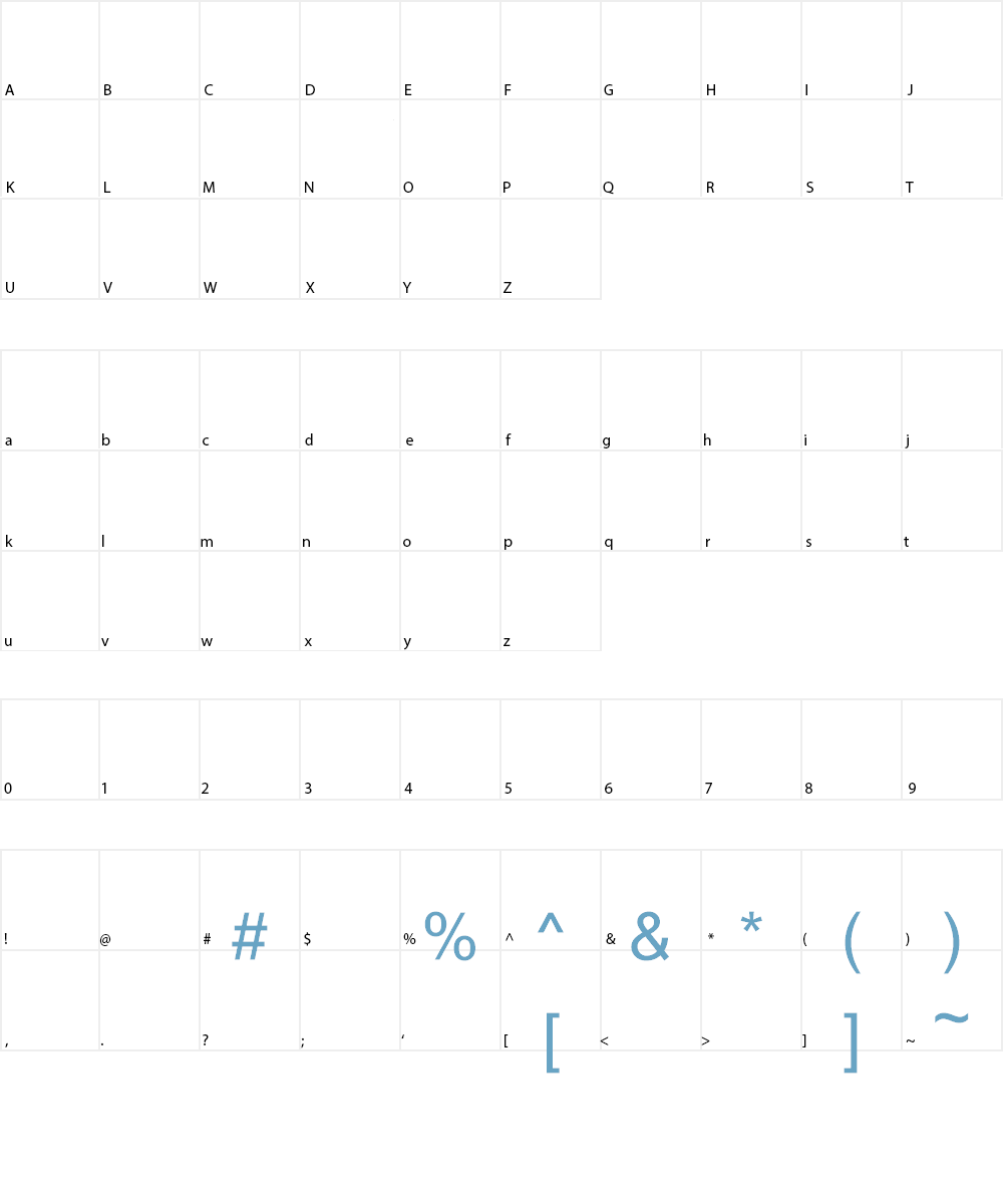 Pieces NFI Font Character